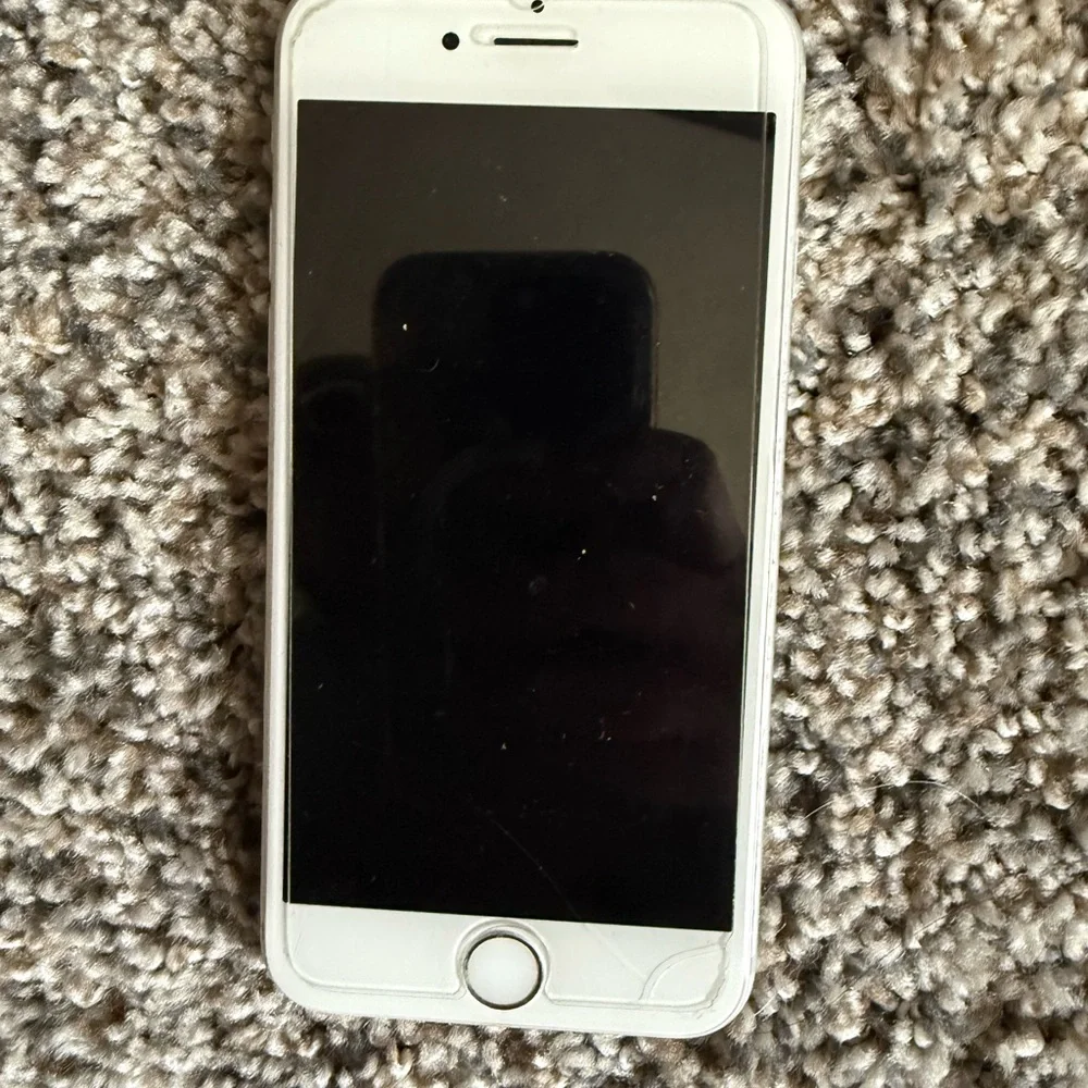 Apple Smartphone with White Frame